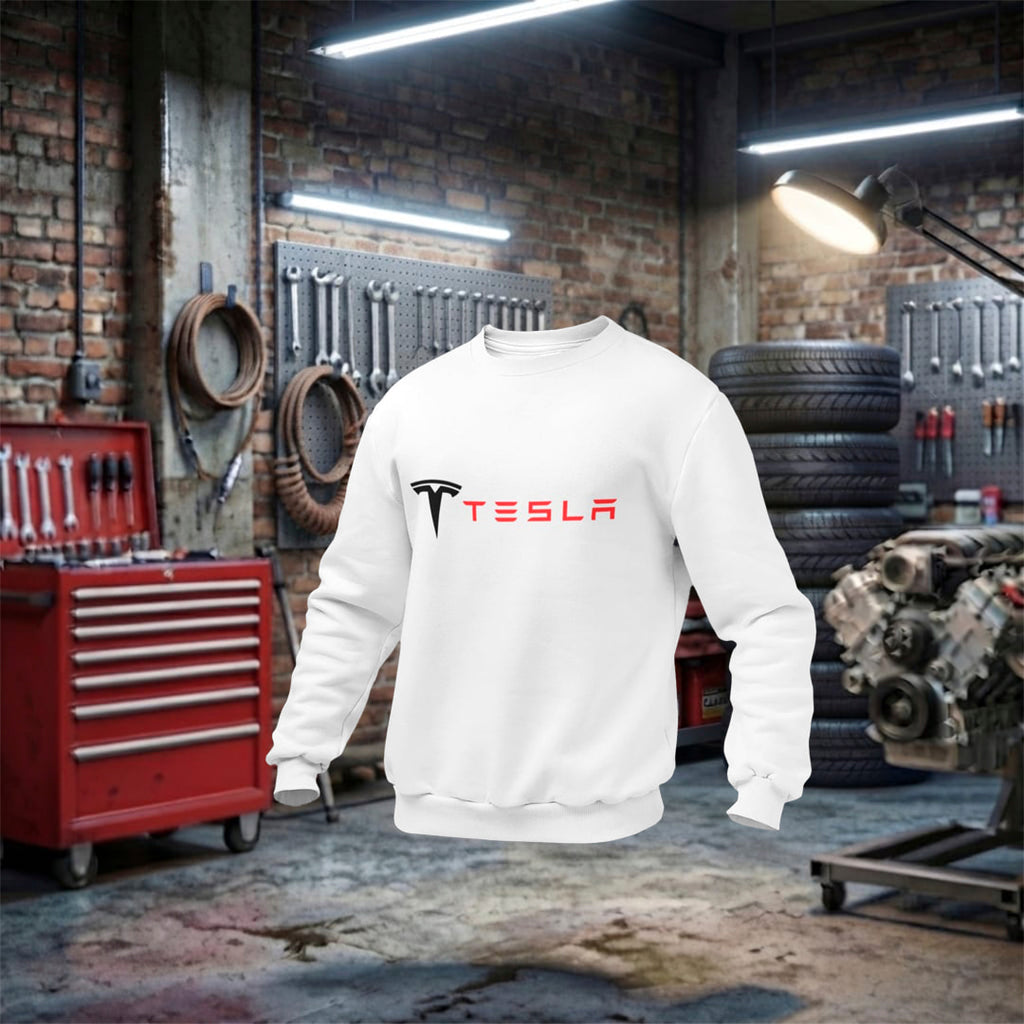 Sweatshirt Tesla Lifestyle Unisex - Electric Vehicle Enthusiast