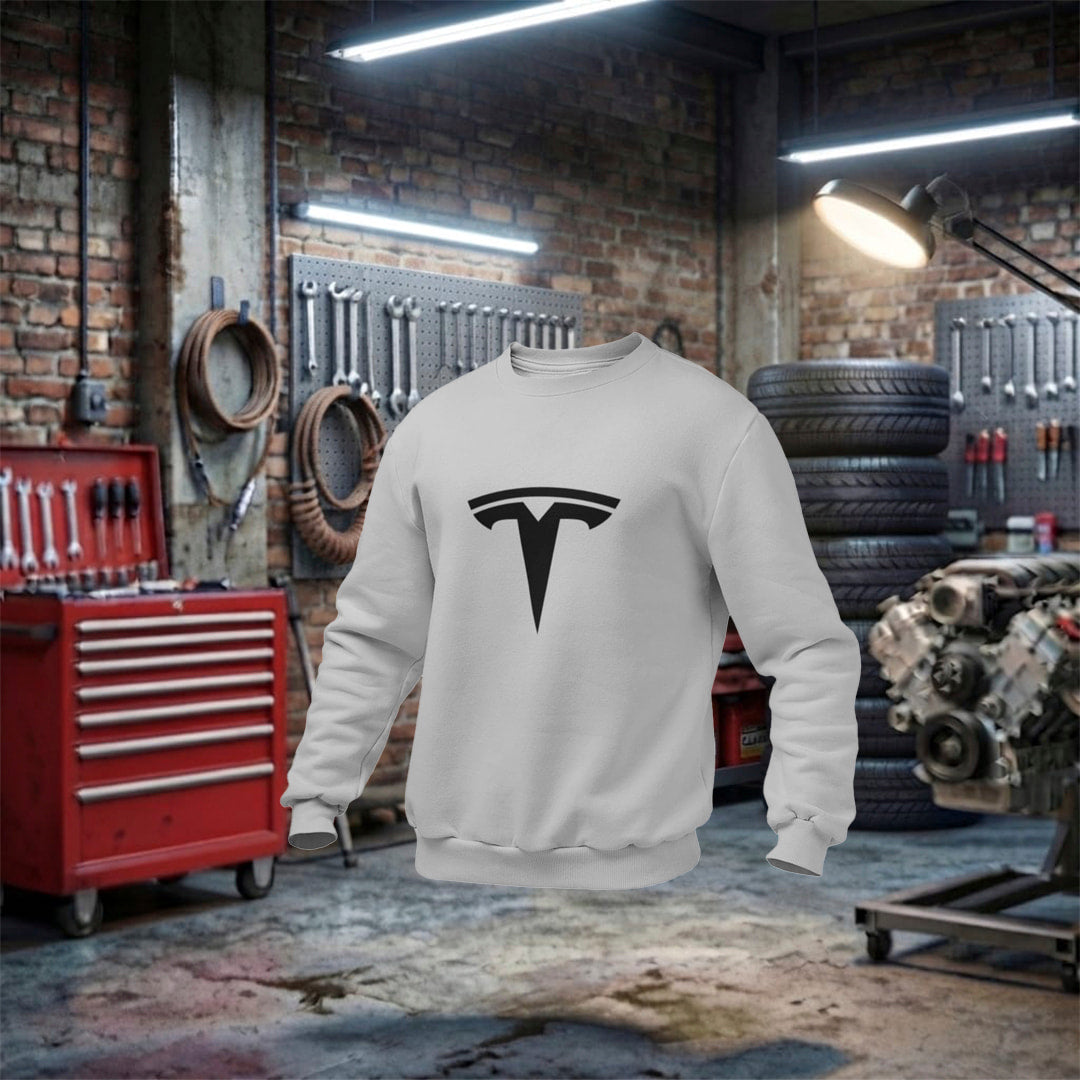 Sweatshirt Tesla Lifestyle Unisex - Electric Vehicle Enthusiast
