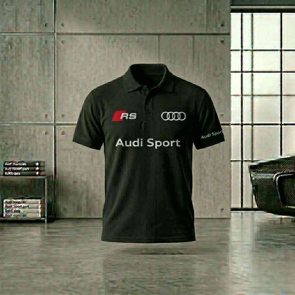 Polo Audi com estampado