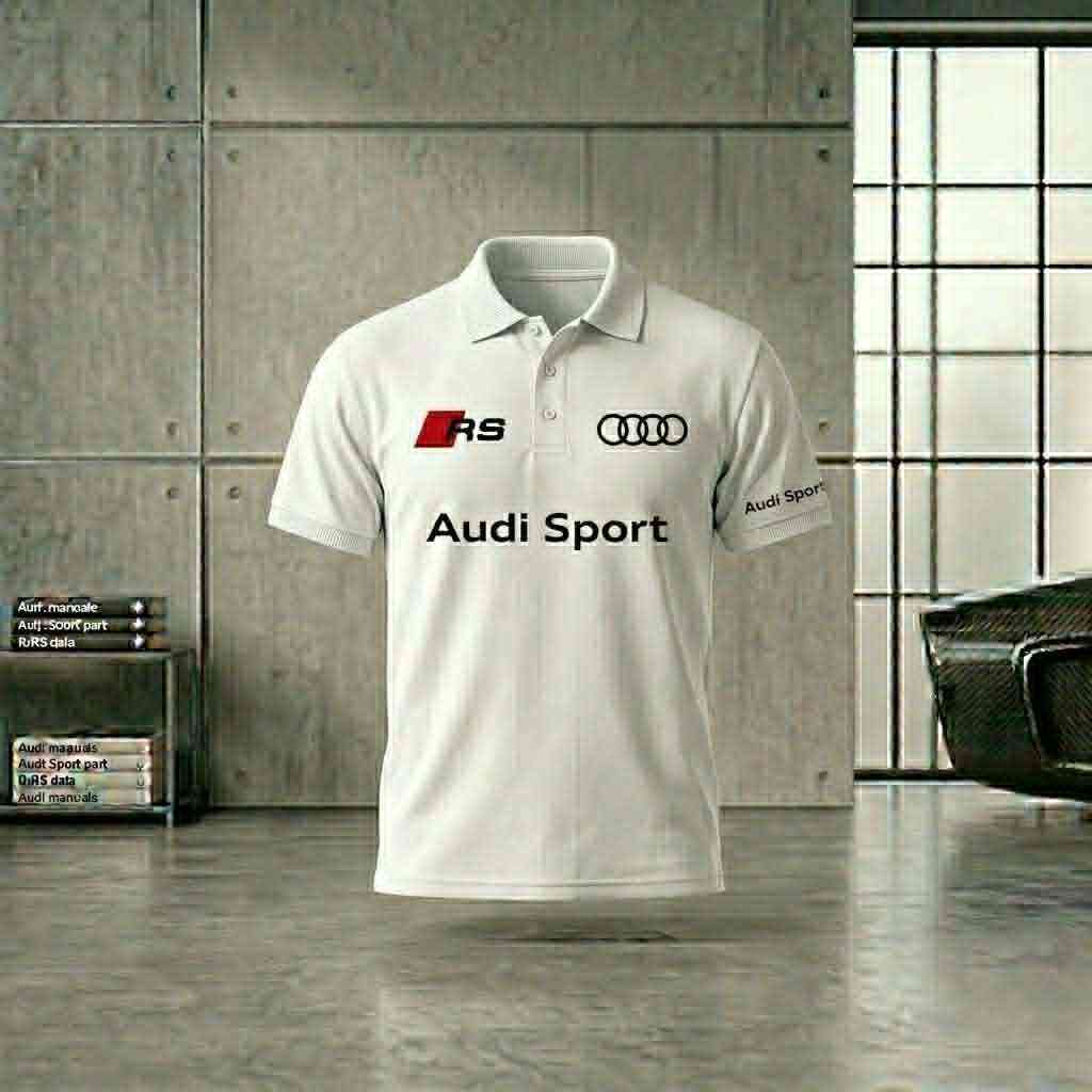Polo Audi com estampado