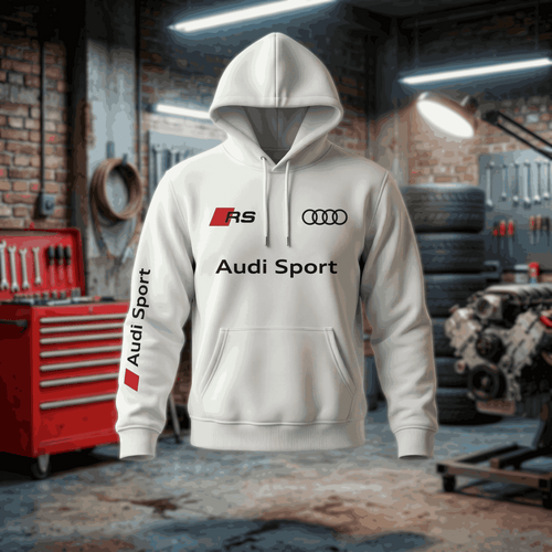 Hoodie audi com estampado