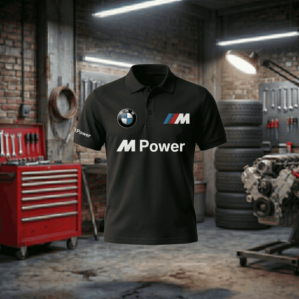 Polo BMW com estampado