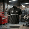 Polo Mercedes-Benz com estampado