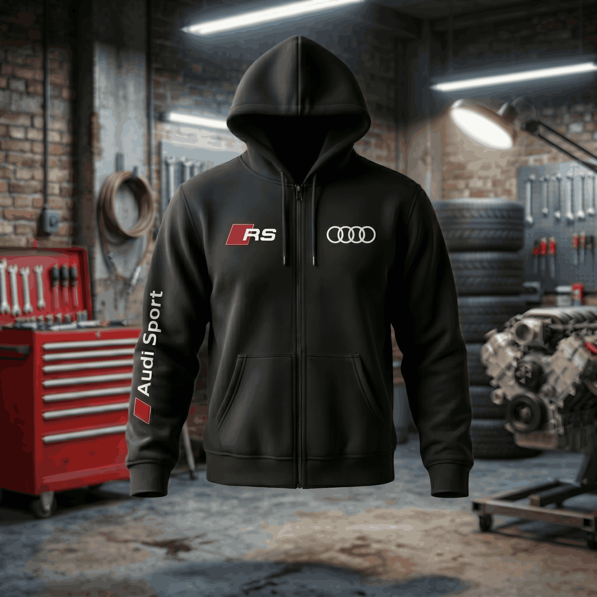 Hoodie Audi com estampado
