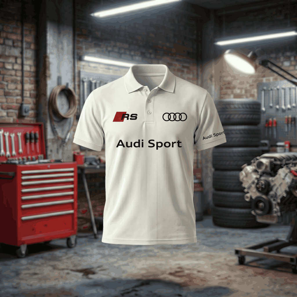 Polo Audi com estampado