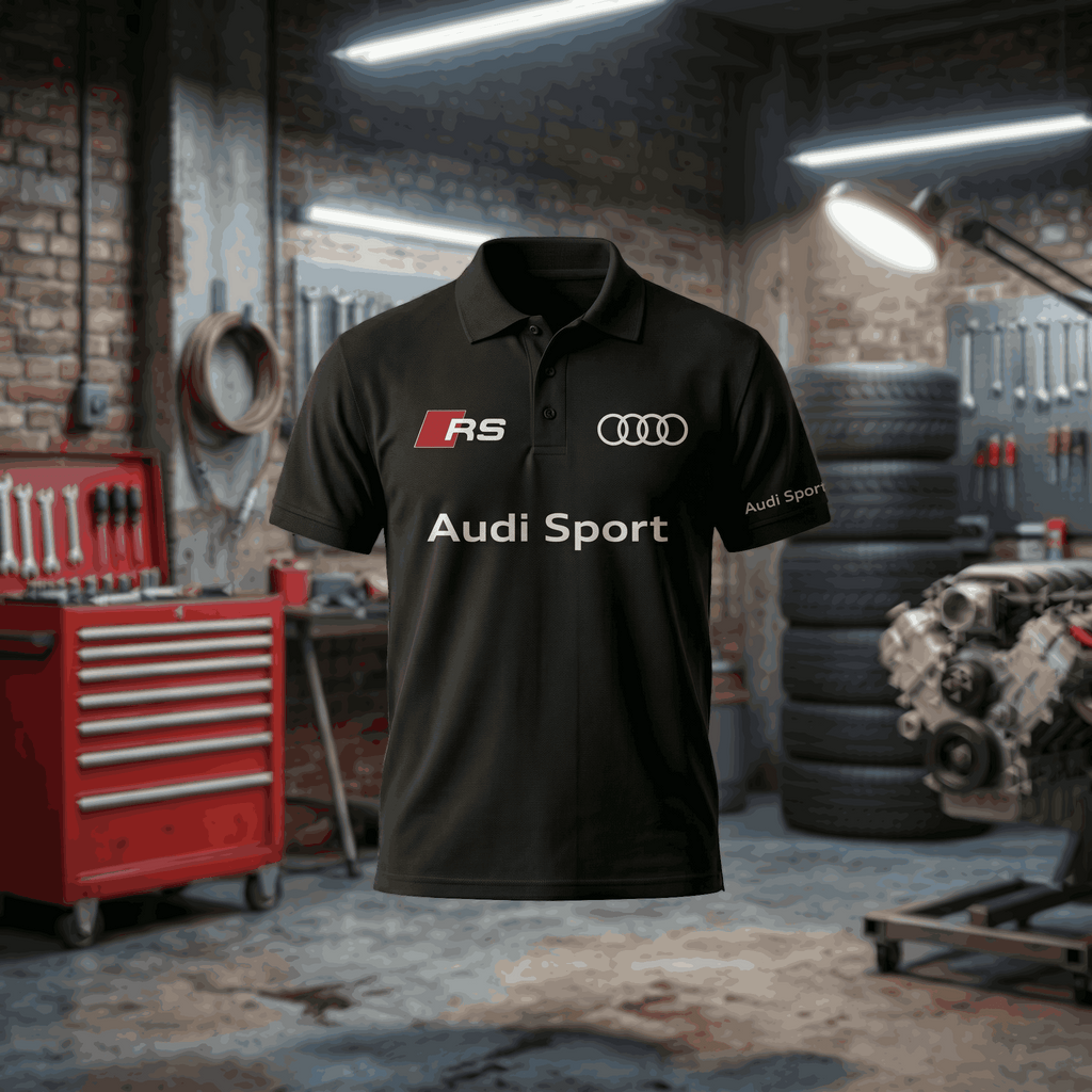 Polo Audi com estampado