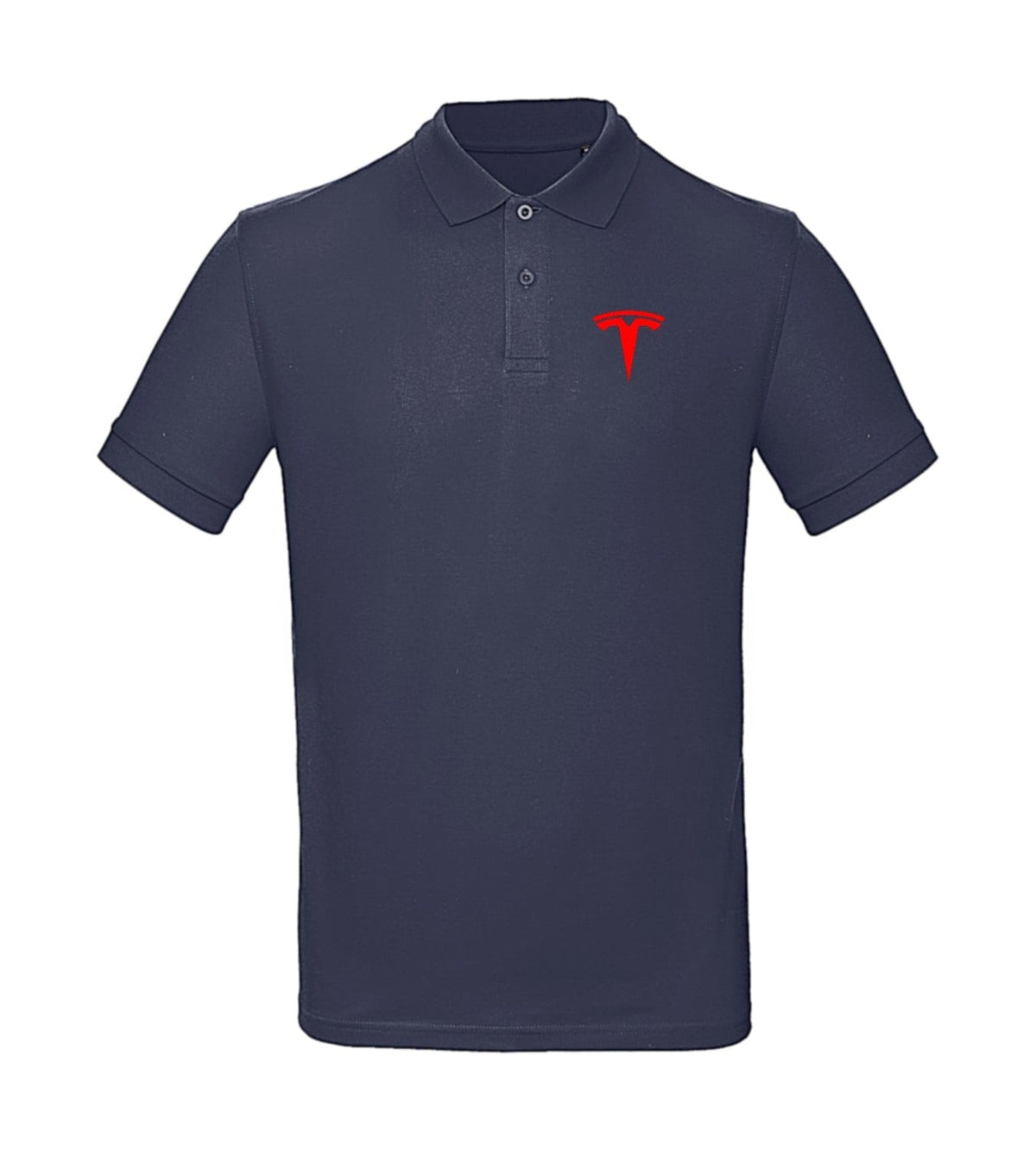 Polo Tesla Minimalist Essentials Unisex - Electric Vehicle Enthusiast