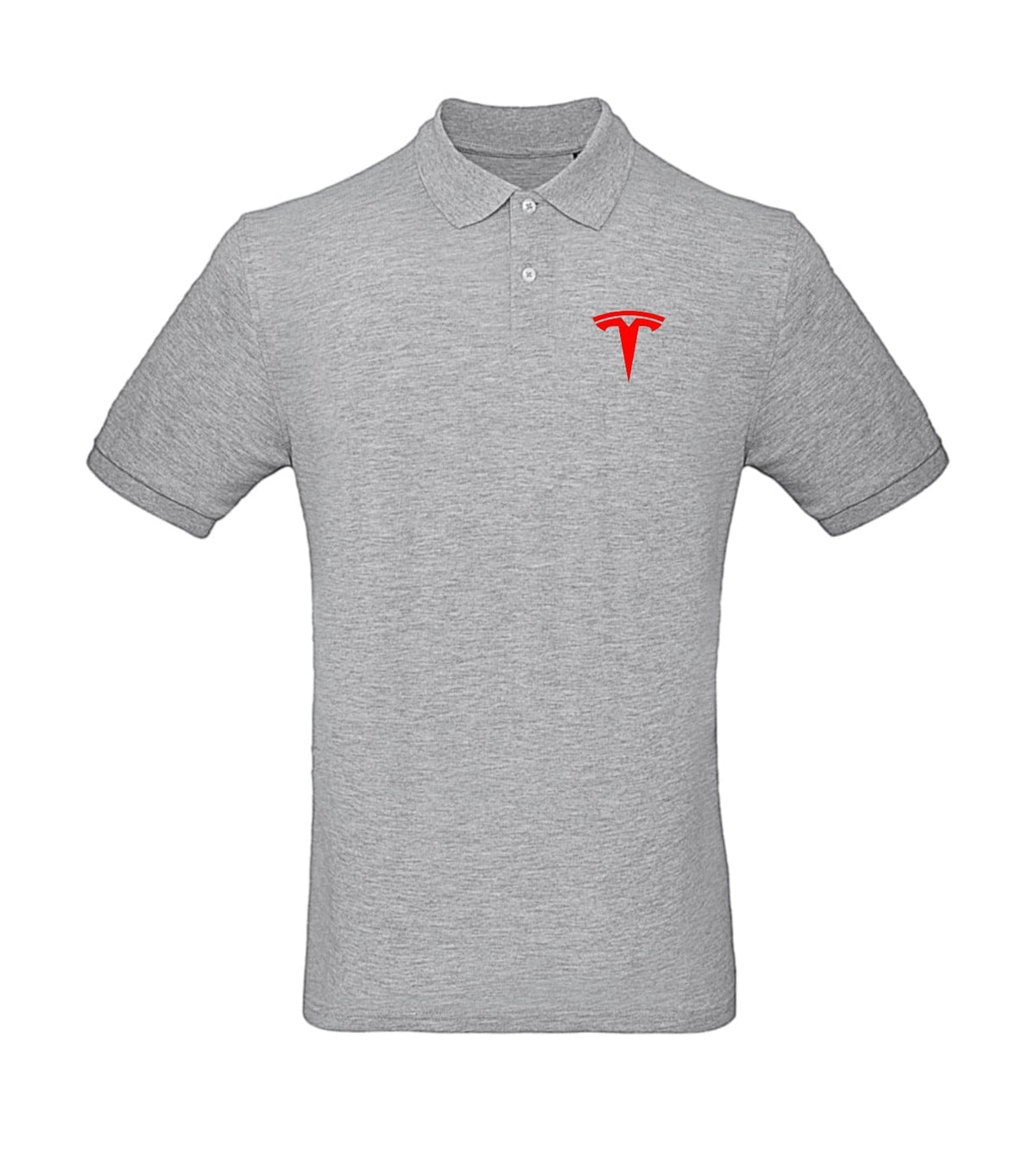 Polo Tesla Minimalist Essentials Unisex - Electric Vehicle Enthusiast