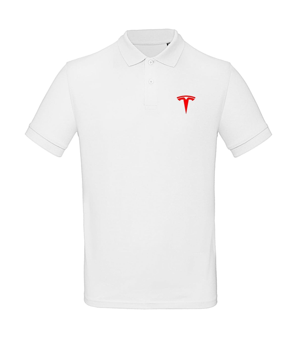 Polo Tesla Minimalist Essentials Unisex - Electric Vehicle Enthusiast