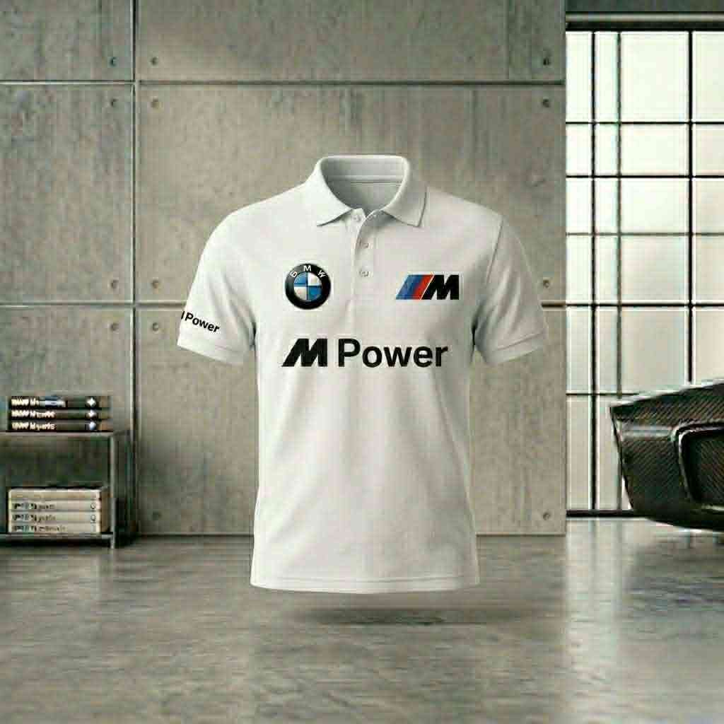 Polo BMW com estampado