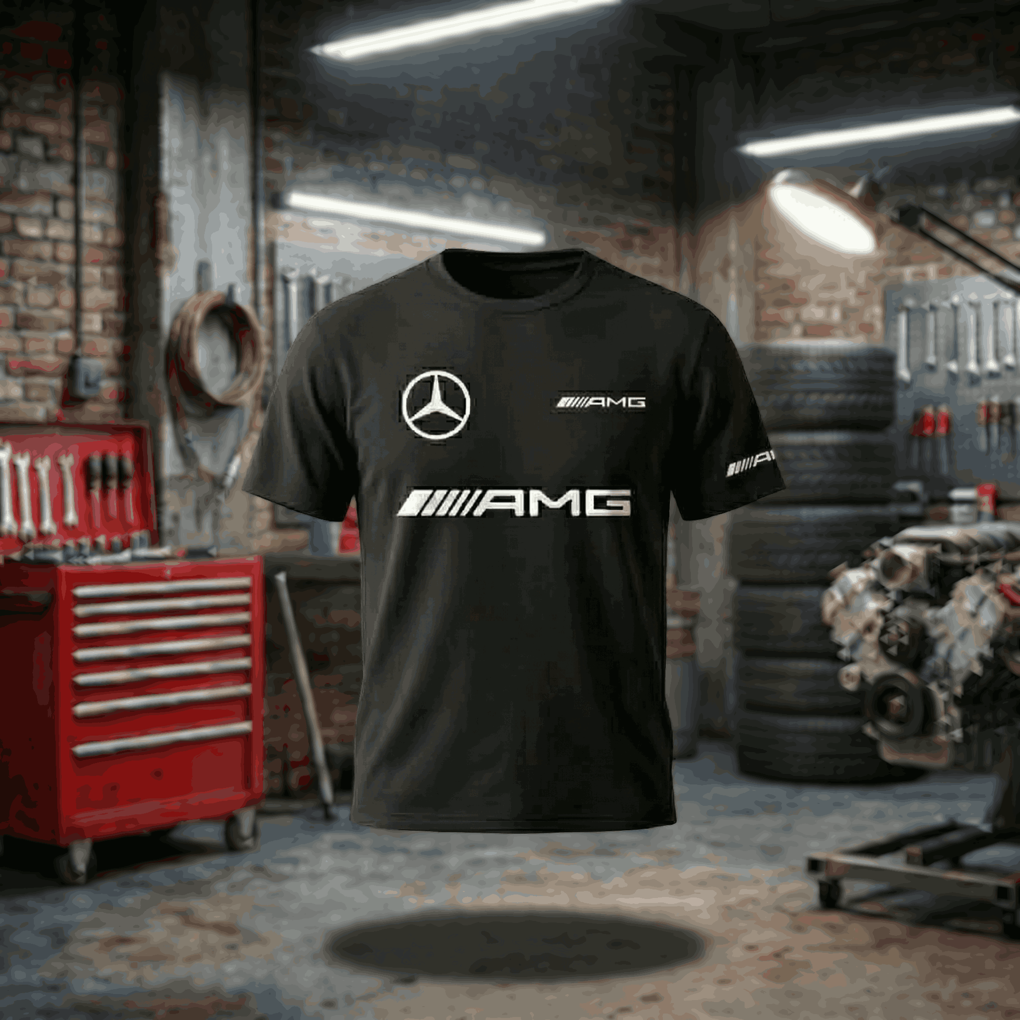 Tshirt Mercedes-Benz com estampado