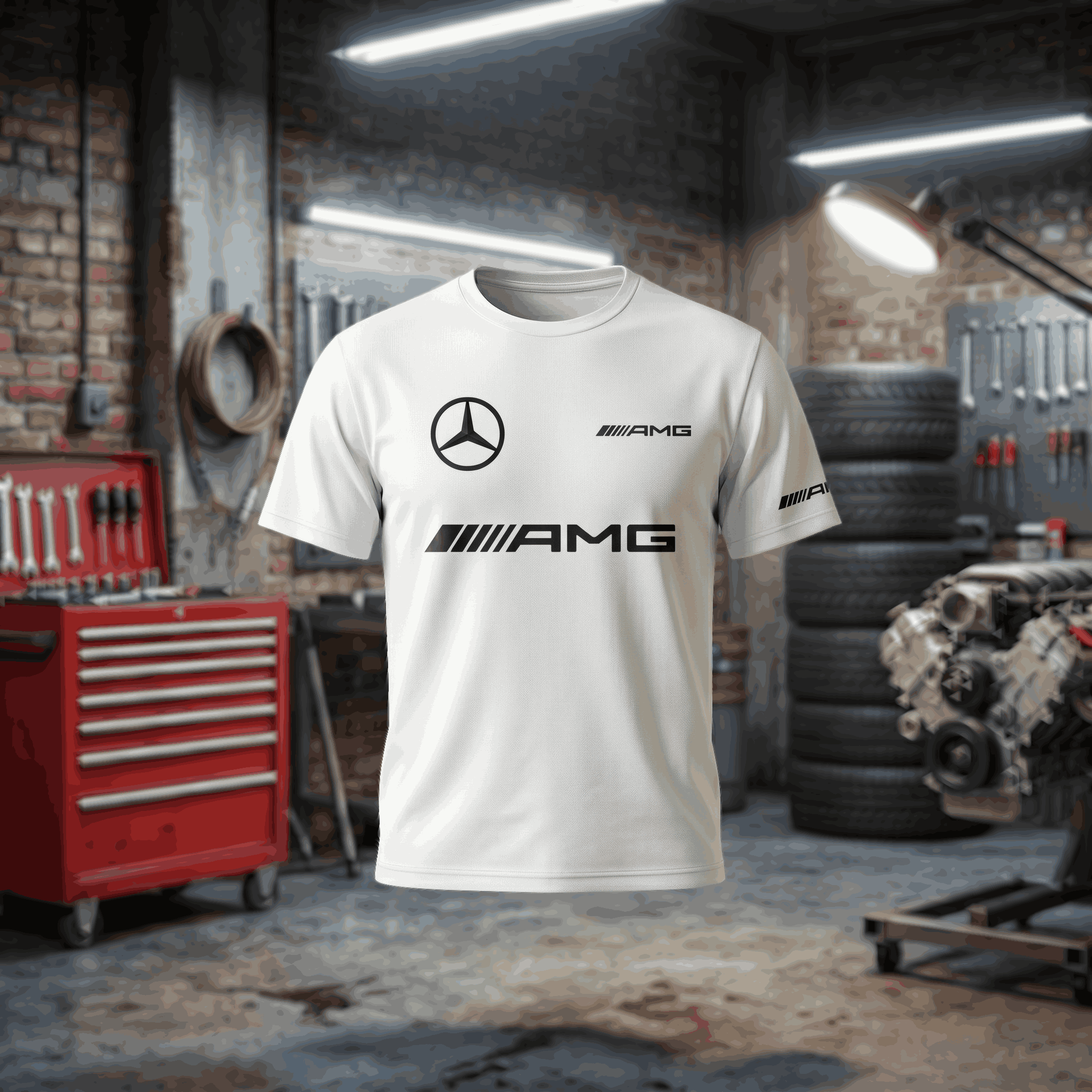 Tshirt Mercedes-Benz com estampado